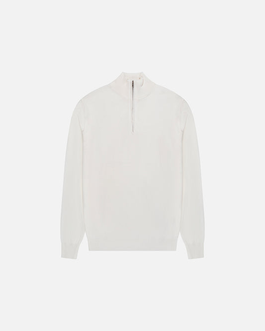 Zip Pull-Over Off-White